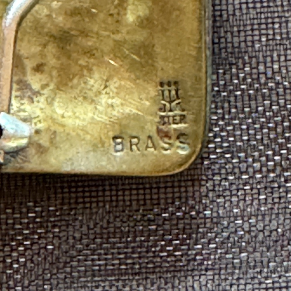 Vintage Retired James Avery brass and 925 Silver Earrings - Picture 4 of 4